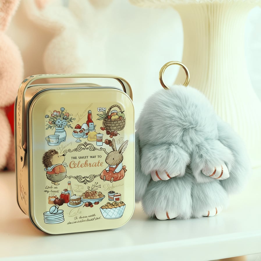 ⏳LAST WEEK SALE: £6.99!!🐰Handmade Soft Bunny PomPom Charms