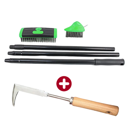 🌿 50% OFF NOW! 🧹 3-in-1 Weeding Wire Brush Tools Set – Durable Steel Brushes, Ergonomic Handle & Perfect for Patios, Driveways & Garden Paths 🏡