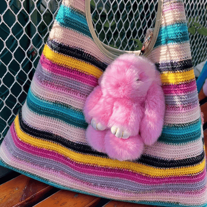 ⏳LAST WEEK SALE: ￡6.99!!🐰Handmade Soft Bunny PomPom Charms