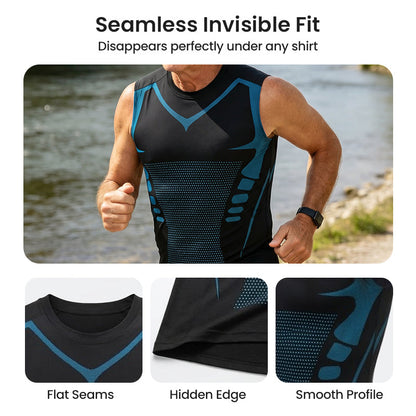 🏆 Last Day Special Price £9.77 ! 🔥Ionic Shaping Vest – Compression & Cooling – Body Contouring & Sleeveless – Invisible Under Clothes 🕶️