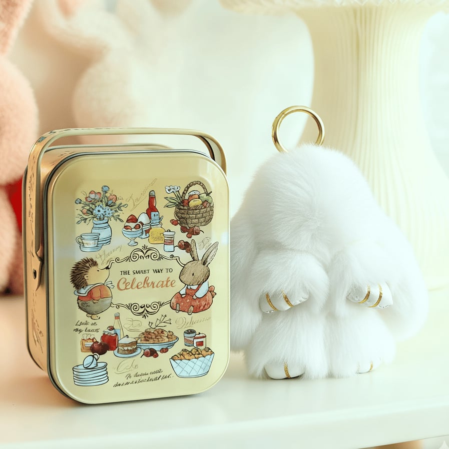⏳LAST WEEK SALE: ￡6.99!!🐰Handmade Soft Bunny PomPom Charms