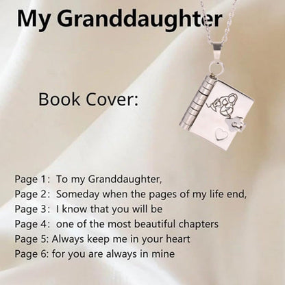 🔥🔥My Little Star Book Necklace for Daughter, Birthday Day Gift Graduation Jewelry of Love