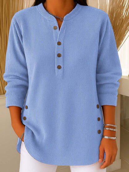 💃Last Day 49% OFF⏰Women's Solid Color Crew Neck Long Sleeve Casual Loose Knit Pullover(Buy 2 Free Shipping)