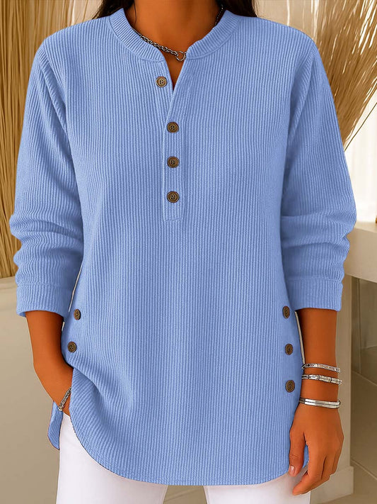 💃Last Day 49% OFF⏰Women's Solid Color Crew Neck Long Sleeve Casual Loose Knit Pullover(Buy 2 Free Shipping)