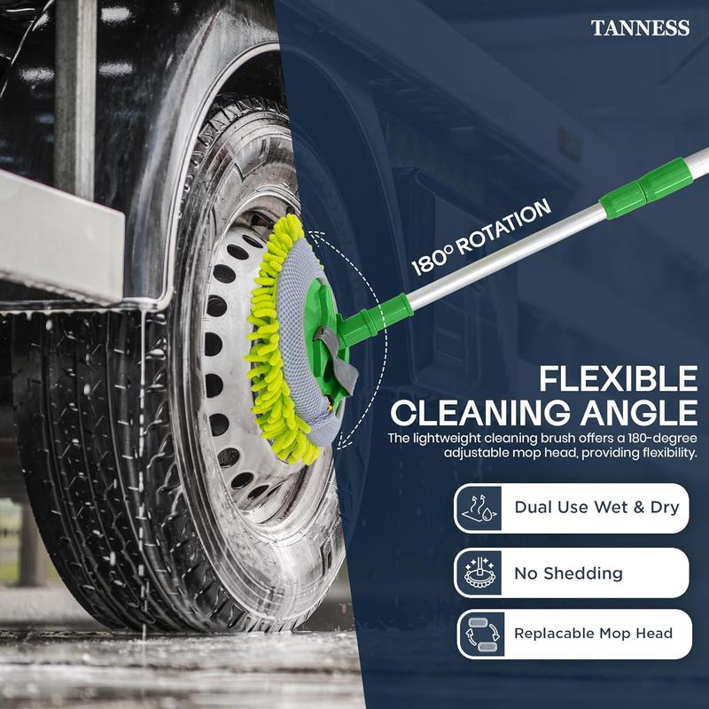 Durable Aluminum Long Handle Telescopic Car Wash Mop