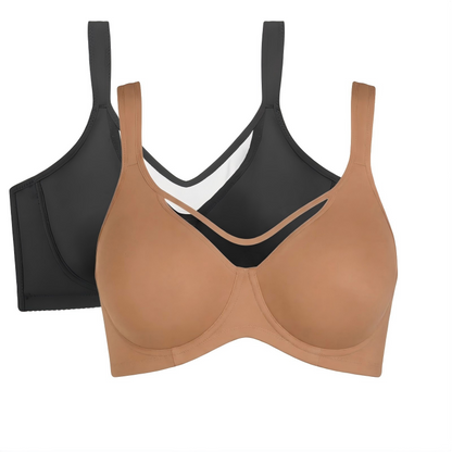 🏆 Last Day Special Price £9.99! 💐Women's Elegant Sheer Full Coverage Plus Size Bra