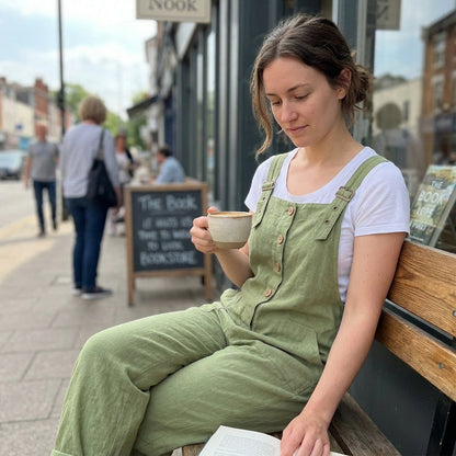💐New arrival 50% OFF!👖 Women's Casual Button-Front Overalls🌿