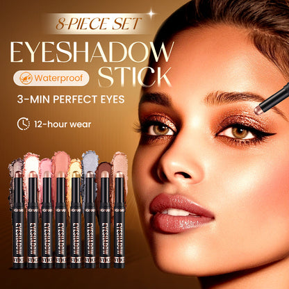 🎅ONLY TODAY -￡9.99 FOR 8 PCS!!🎄50K+ SOLD! 🎁✨8 Colors Glitter Eyeshadow Stick
