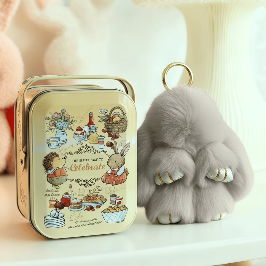 ⏳LAST WEEK SALE: ￡6.99!!🐰Handmade Soft Bunny PomPom Charms