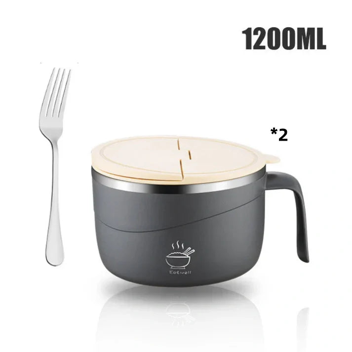⏳LAST DAY SALE 50% OFF💕304 Stainless Steel Multi-Purpose Anti-Scald Large-Capacity Instant Noodle Bowl