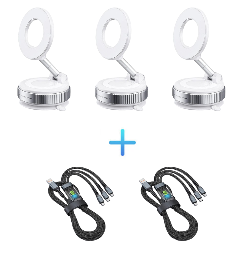 ⏳Limited-time off⏰360° Adjustable Vacuum Magnetic Phone Holder📱🚗