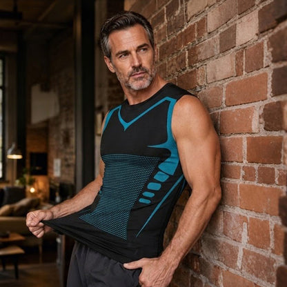 🏆 Last Day Special Price £9.77 ! 🔥Ionic Shaping Vest – Compression & Cooling – Body Contouring & Sleeveless – Invisible Under Clothes 🕶️