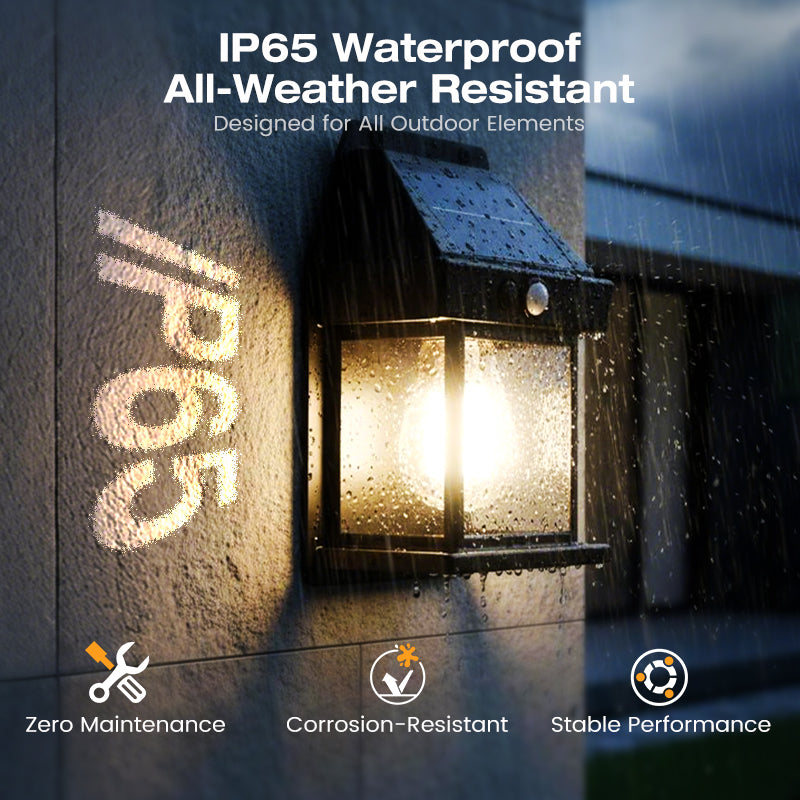 🎁 50% OFF! 💡 SOLAR WALL LIGHT - Motion Sensor & Weatherproof 🌟🛒