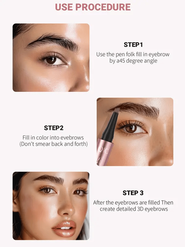 💞50K+ SOLD!💥✏️ BUY 1 GET 1 FREE! ✨ 3D Microblading Eyebrow Pencil – 4-Prong Tip, Waterproof & Natural Hair-Like Strokes 🖌️