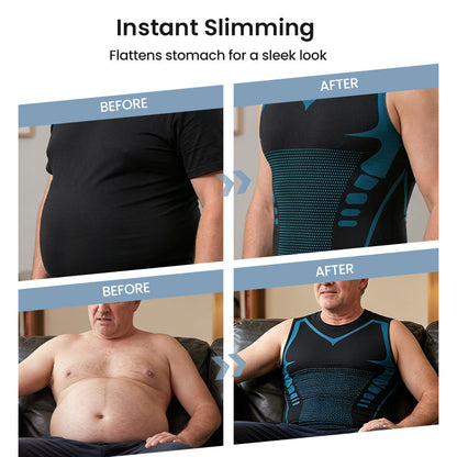 🏆 Last Day Special Price £9.77 ! 🔥Ionic Shaping Vest – Compression & Cooling – Body Contouring & Sleeveless – Invisible Under Clothes 🕶️