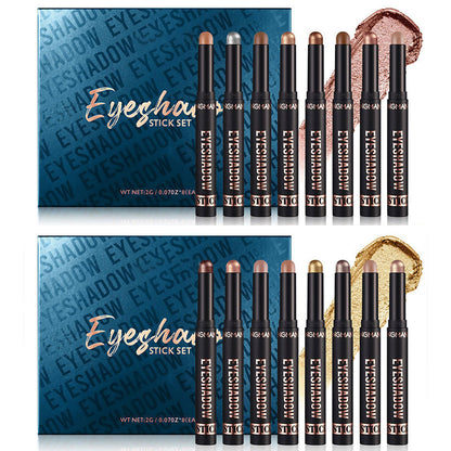 🎅ONLY TODAY -￡9.99 FOR 8 PCS!!🎄50K+ SOLD! 🎁✨8 Colors Glitter Eyeshadow Stick