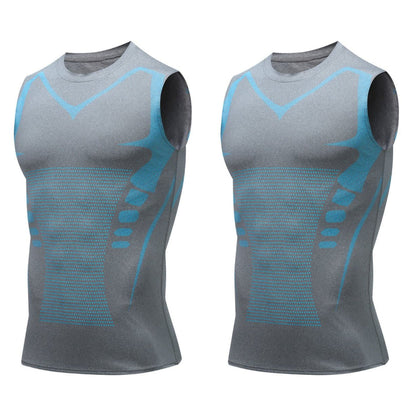 🏆 Last Day Special Price £9.77 ! 🔥Ionic Shaping Vest – Compression & Cooling – Body Contouring & Sleeveless – Invisible Under Clothes 🕶️