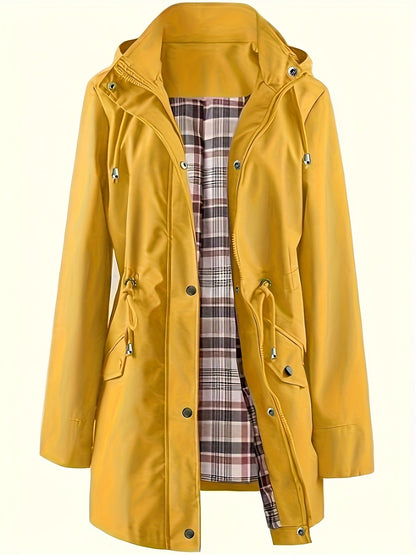 🔥Solid Color Casual Jackets, Waterproof and Windproof Coats, Hooded Windbreakers