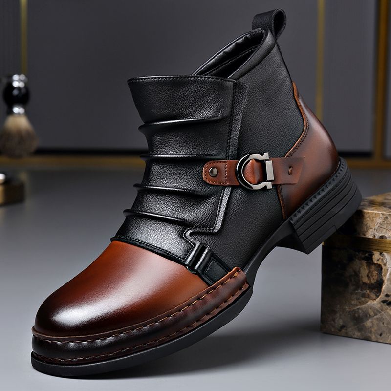 👢 60% OFF NOW! ⏰ Men‘s Genuine Leather Ankle Boots – Durable, Stylish & All-Day Comfort for Casual & Work 🔧