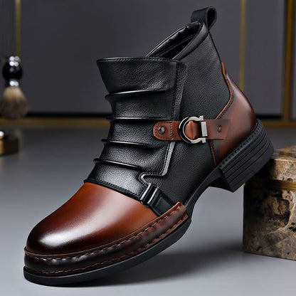 👢 60% OFF NOW! ⏰ Men‘s Genuine Leather Ankle Boots – Durable, Stylish & All-Day Comfort for Casual & Work 🔧