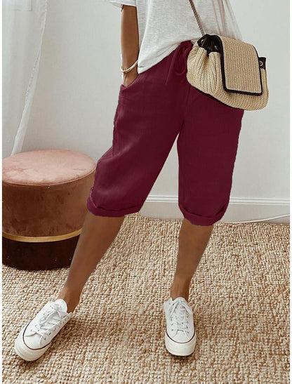 ⏳Time-Limited Special Price: ￡13.99!!⏰Women's Casual Cotton Linen Capris