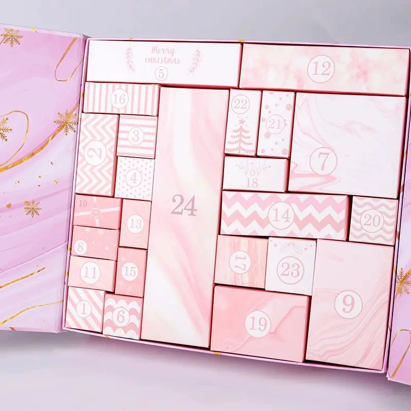 🎁 24 Days of Surprises — Pink Marble Advent Calendar 2025