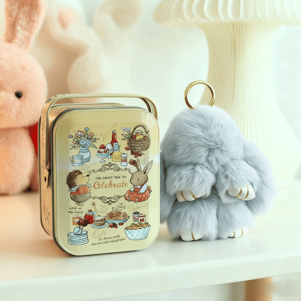 ⏳LAST WEEK SALE: ￡6.99!!🐰Handmade Soft Bunny PomPom Charms