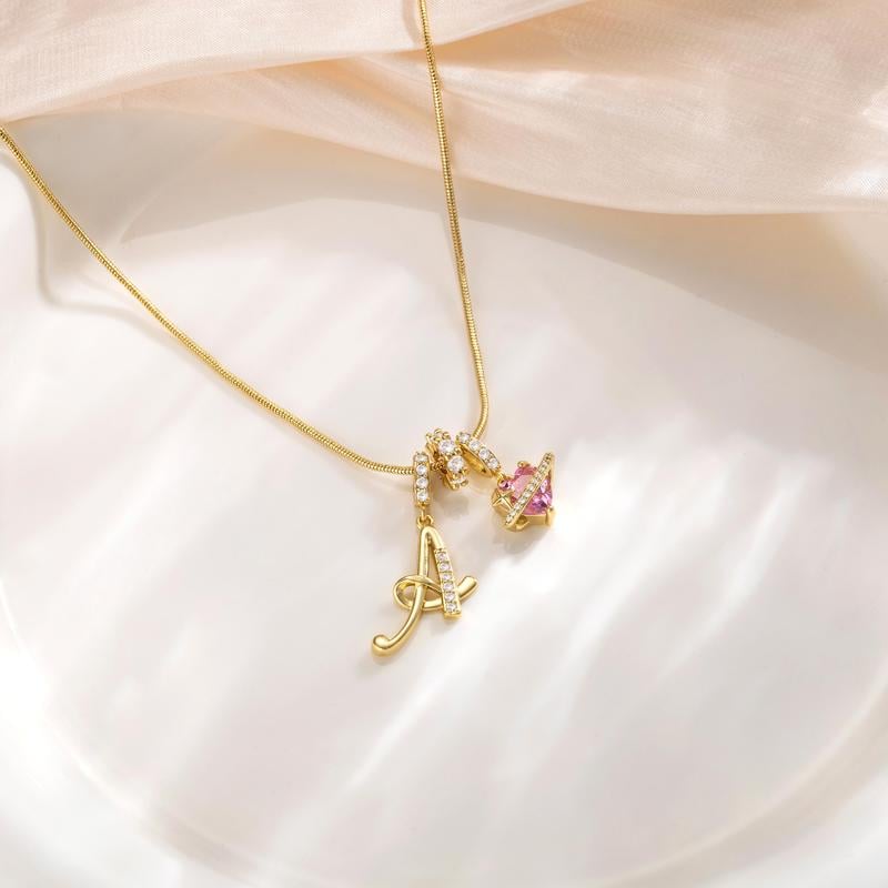 💖Last Day 50% OFF✨3-Layering Initial A-Z Letter Pendant Necklaces🎀
