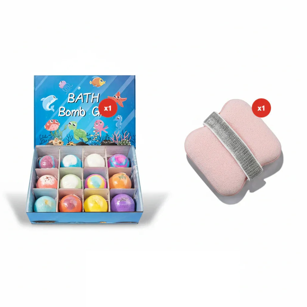 📢📢50% OFF !!!⏰🛁Bath Bomb Gift Set for Kids