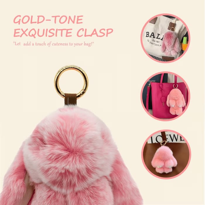 ⏳LAST WEEK SALE: ￡6.99!!🐰Handmade Soft Bunny PomPom Charms