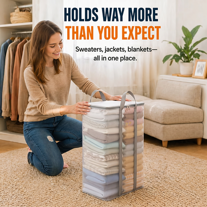 🎁 2026 Sale 49% OFF📦Large Heavy-Duty Thick Plastic Clear Storage Bag for Clothes, Moving & Storage
