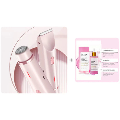 🩷LAST DAY PROMOTION - 50%OFF🩷Electric Bikini Trimmer for Women, Rechargeable 2 in 1 Body & Facial Hair Removal