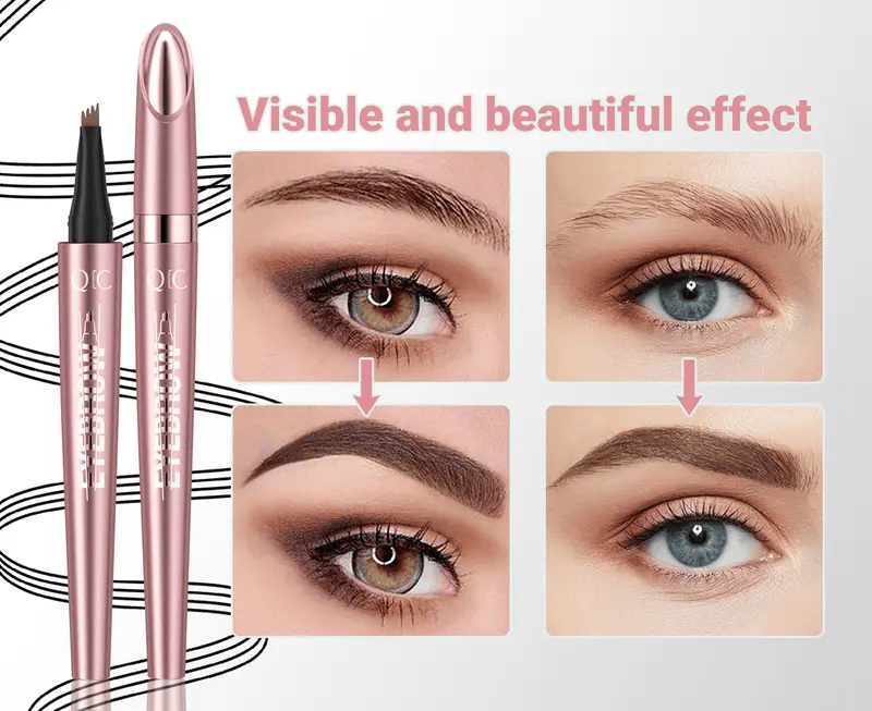 💞50K+ SOLD!💥✏️ BUY 1 GET 1 FREE! ✨ 3D Microblading Eyebrow Pencil – 4-Prong Tip, Waterproof & Natural Hair-Like Strokes 🖌️
