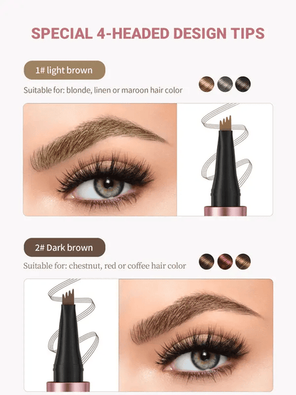 💞50K+ SOLD!💥✏️ BUY 1 GET 1 FREE! ✨ 3D Microblading Eyebrow Pencil – 4-Prong Tip, Waterproof & Natural Hair-Like Strokes 🖌️