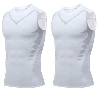 🏆 Last Day Special Price £9.77 ! 🔥Ionic Shaping Vest – Compression & Cooling – Body Contouring & Sleeveless – Invisible Under Clothes 🕶️