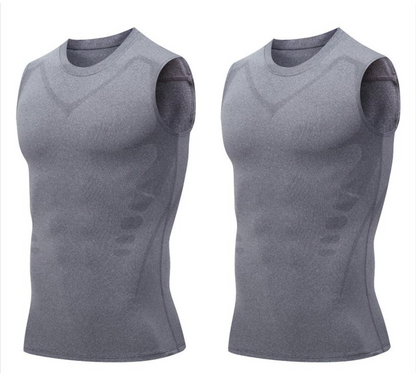 🏆 Last Day Special Price £9.77 ! 🔥Ionic Shaping Vest – Compression & Cooling – Body Contouring & Sleeveless – Invisible Under Clothes 🕶️