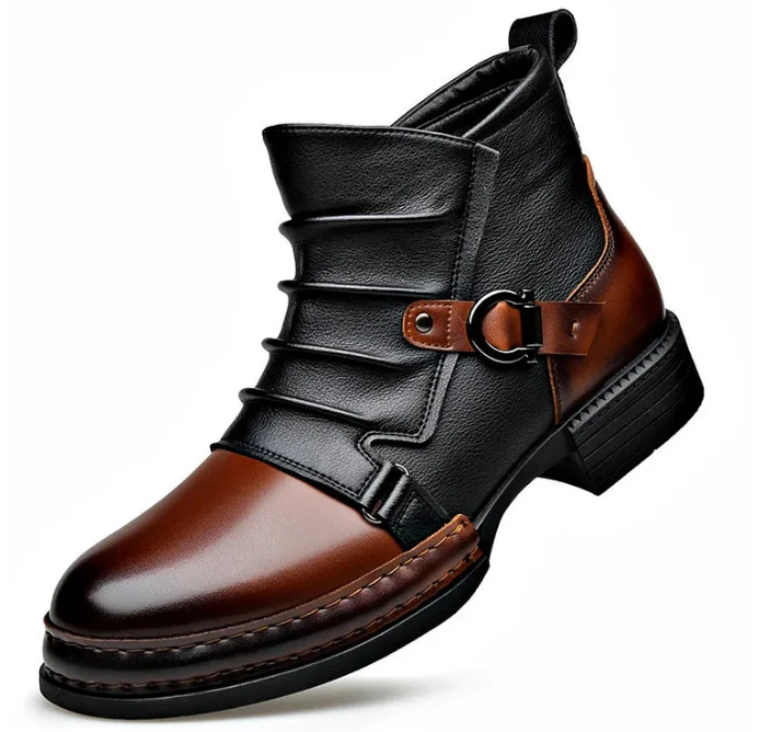 👢 60% OFF NOW! ⏰ Men‘s Genuine Leather Ankle Boots – Durable, Stylish & All-Day Comfort for Casual & Work 🔧
