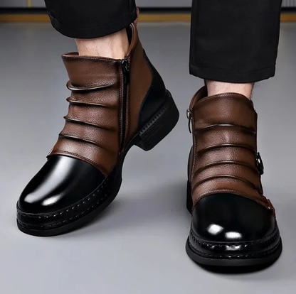 👢 60% OFF NOW! ⏰ Men‘s Genuine Leather Ankle Boots – Durable, Stylish & All-Day Comfort for Casual & Work 🔧