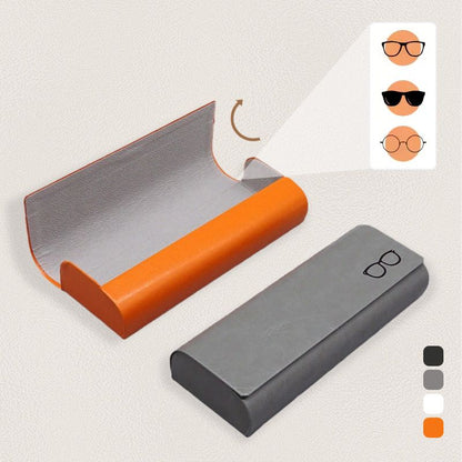 Minimalist Hard Shell Glasses Case with Cleaning Cloth