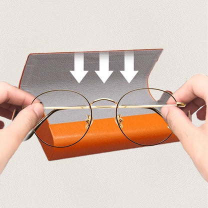 Minimalist Hard Shell Glasses Case with Cleaning Cloth