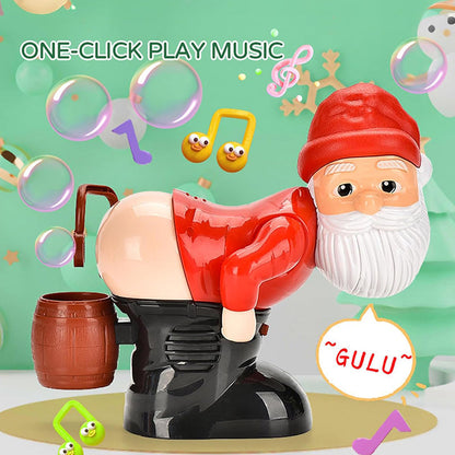 🎁Nice Christmas Gift🎅🎄Funny Santa Bubble Blowing Machine