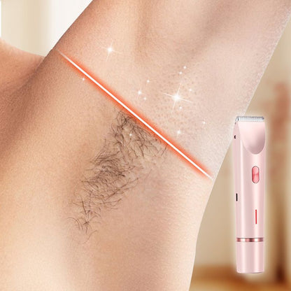 🩷LAST DAY PROMOTION - 50%OFF🩷Electric Bikini Trimmer for Women, Rechargeable 2 in 1 Body & Facial Hair Removal