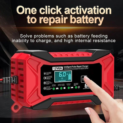 🔥HOT SALE 50% OFF🔥🛵🔋Smart Battery Charger for Car & Motorcycle