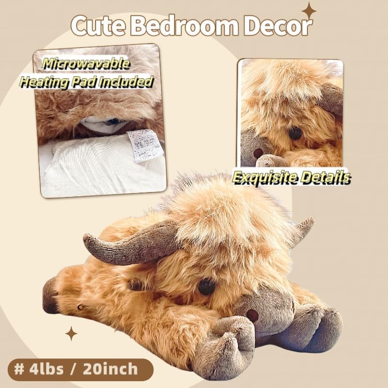 ✨Hot Sale- 50%OFF ✨ Cute Cartoon Highland Cow Cuddly Toy