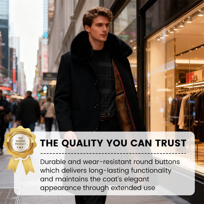 🔥Men's Lined Business Casual Winter Coat