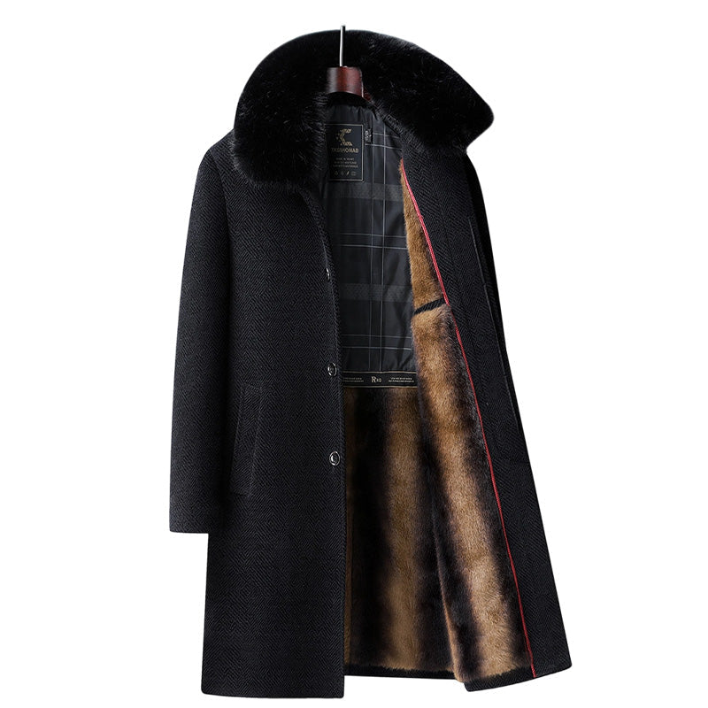 🔥Men's Lined Business Casual Winter Coat