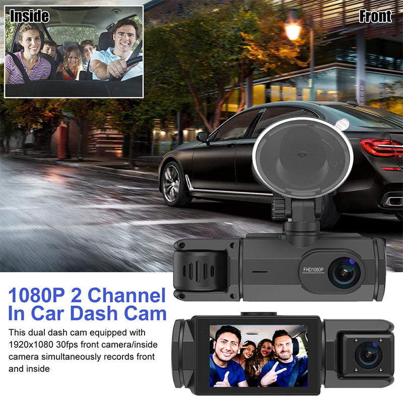 📢📢60 %  OFF !! ⏰HD 1080p Car Recorder with Reverse Camera