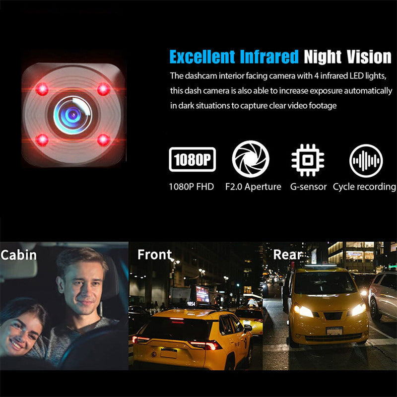 📢📢60 %  OFF !! ⏰HD 1080p Car Recorder with Reverse Camera