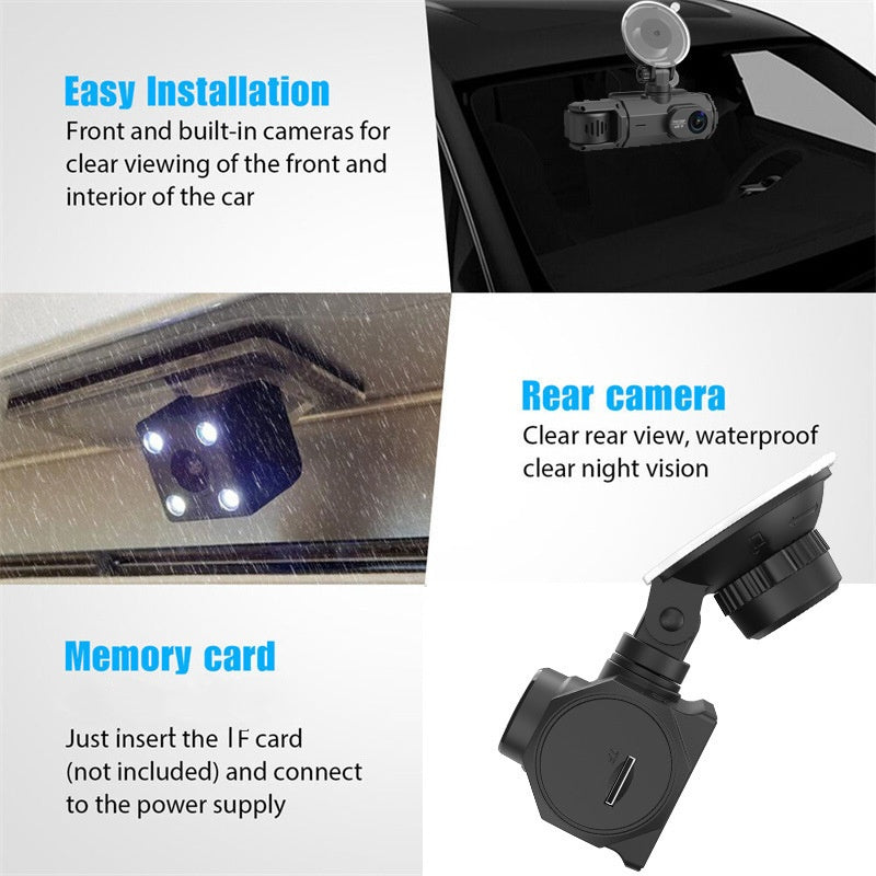 📢📢60 %  OFF !! ⏰HD 1080p Car Recorder with Reverse Camera