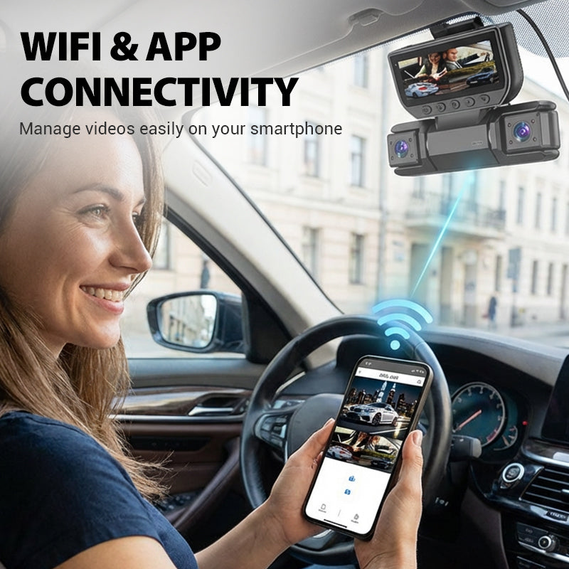 🔥HOT SALE NOW🚗 360° all-around protection—drive with confidence, worry-free recording! ✨4-Channel 360° Dash Cam